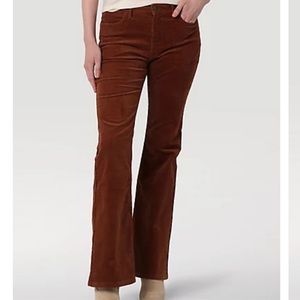 wrangler corduroy high rise fierce flare pants